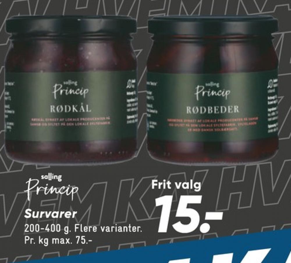 Salling Princip, Rødkål-syltet