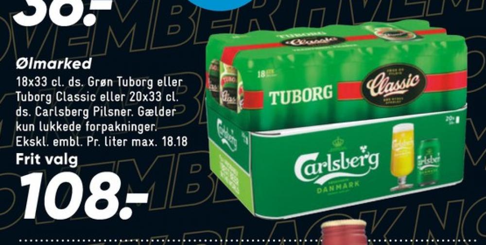 Carlsberg Pilsner, Øl 20 pk.