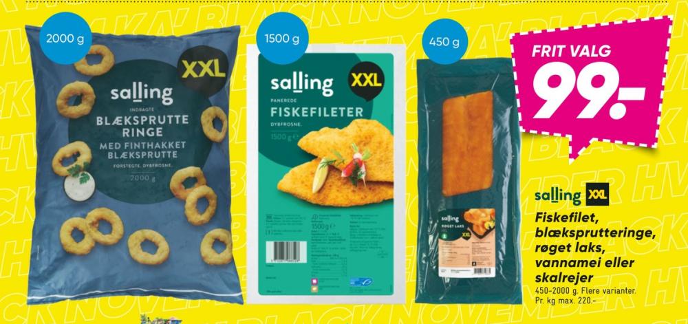 Salling, Laks i skiver