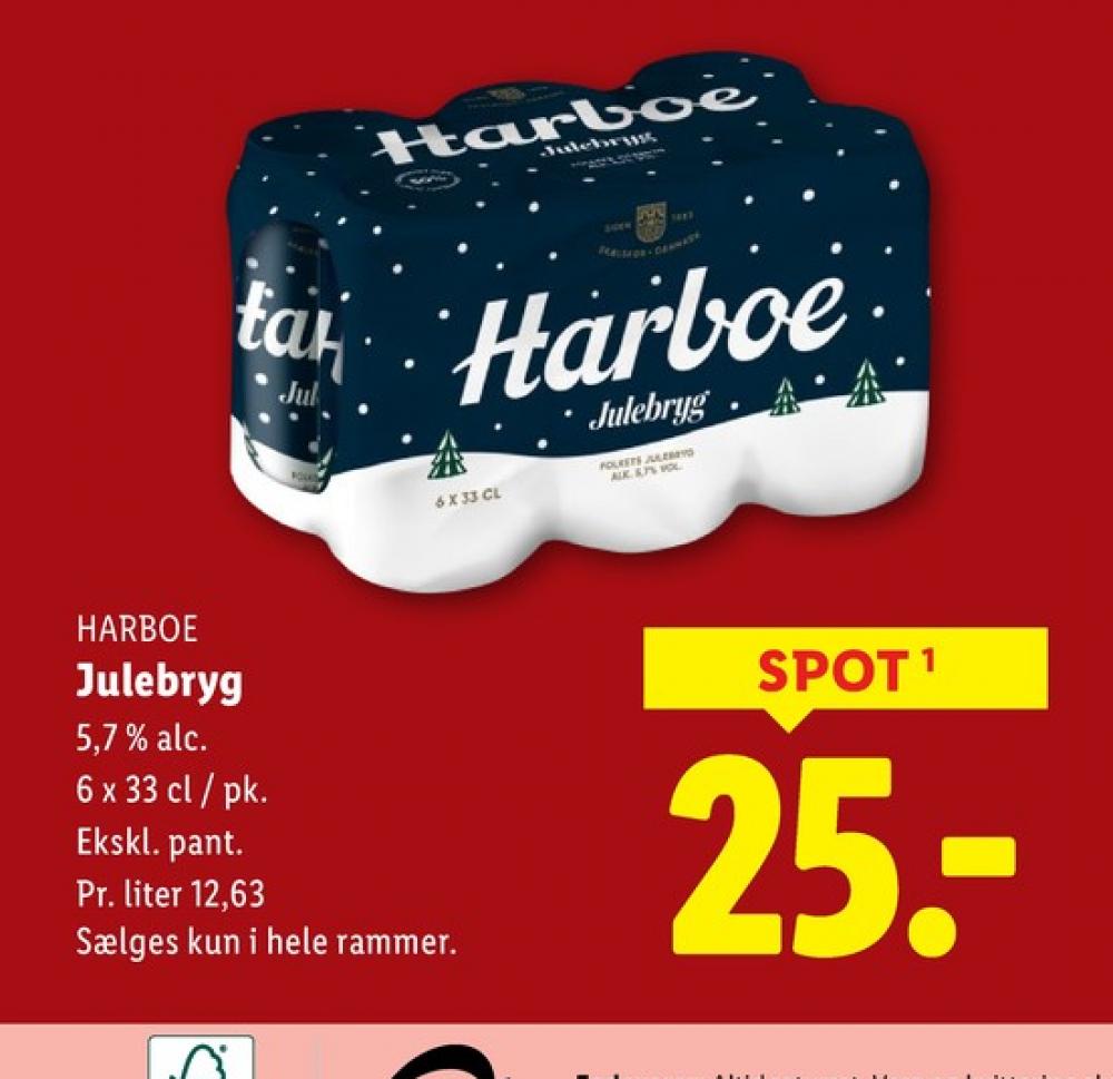 Harboe Julebryg, Øl 6 pk.