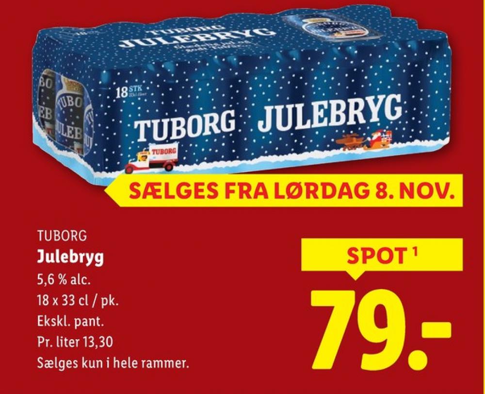 Tuborg Julebryg, Øl 18 pk.