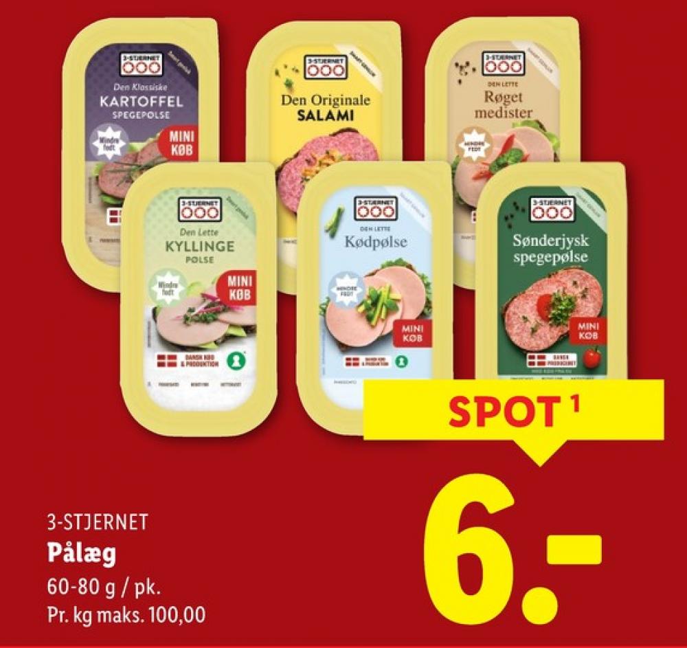 3-stjernet Gul bordpak, Røget Medister - Den Lette