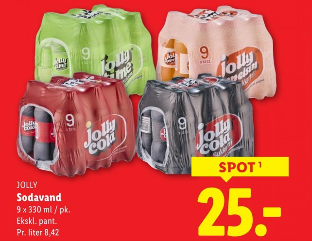 Jolly Time, Sportssodavand 9 pk.