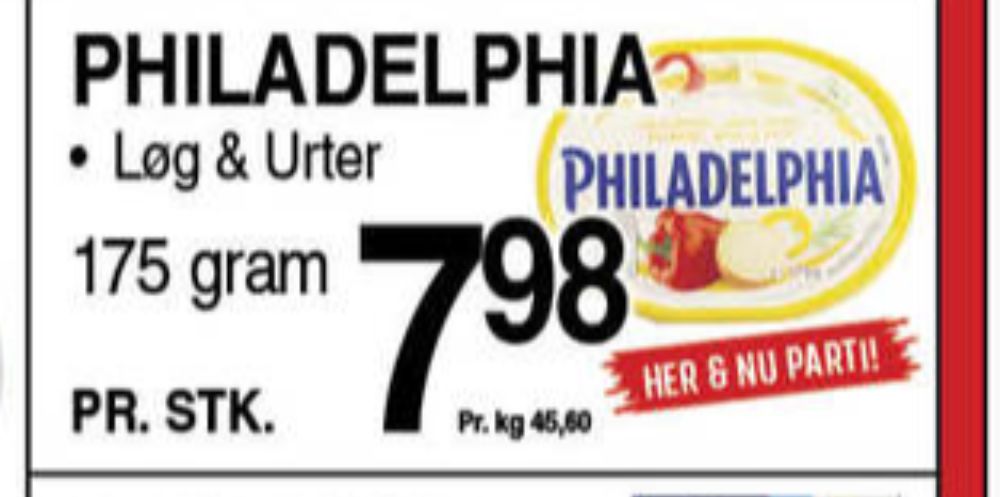 Philadelphia, Flødeost Løg & Urter