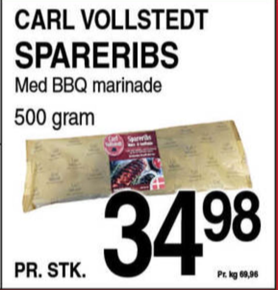 Carl Vollstedt's Eftf., Spareribs