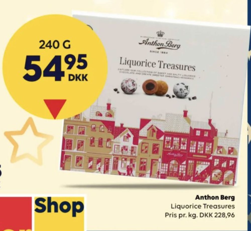 Anthon Berg Liquorice Treasures, Dessertchokolade