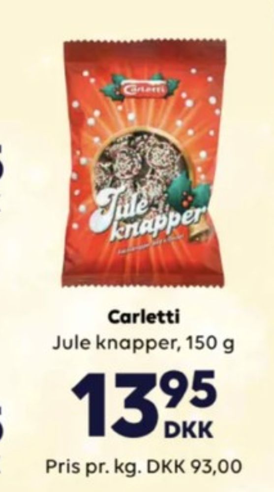 Carletti Juleknapper, Chokoladeknapper