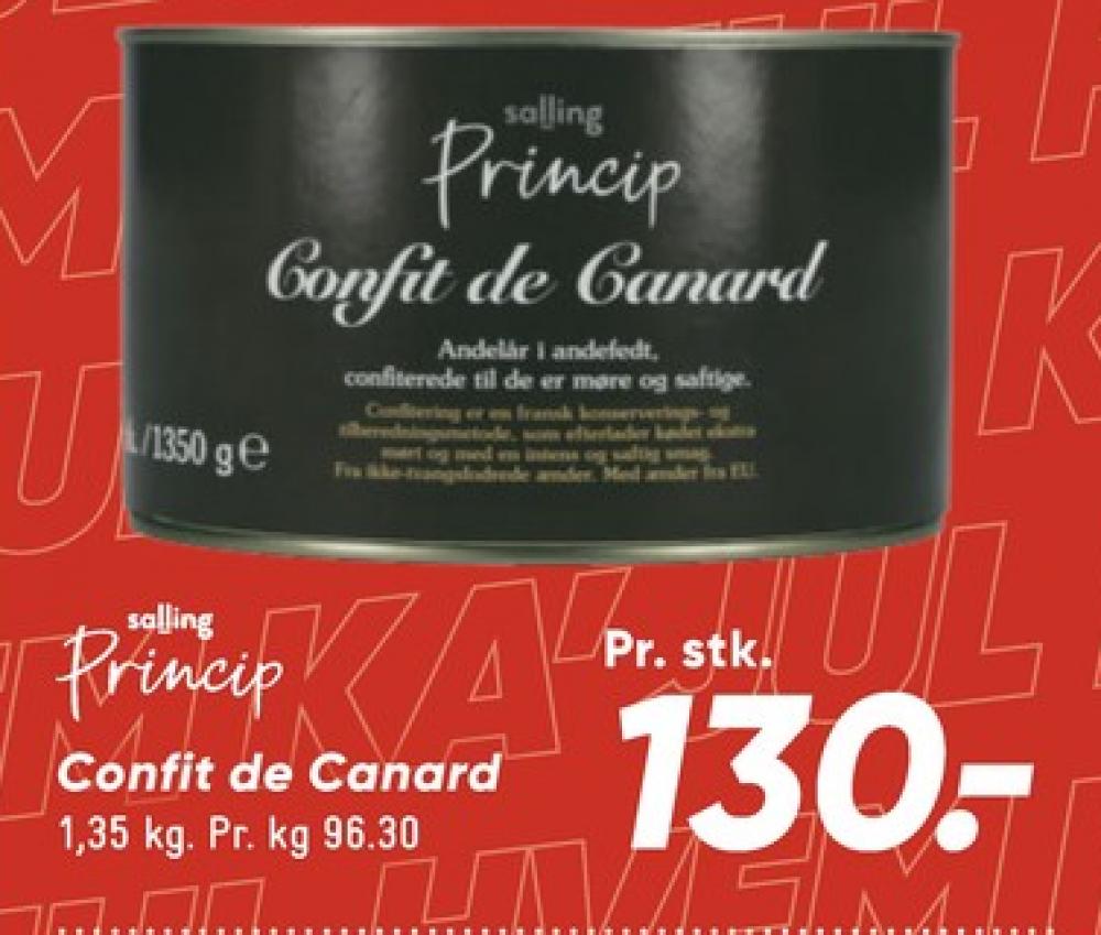 Salling Princip, Confiterede Andelår