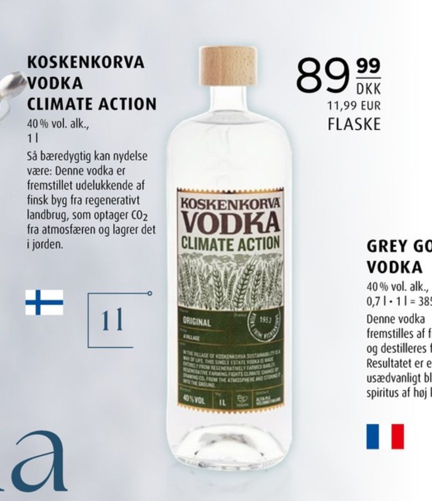 Koskenkorva Climate Action, Vodka
