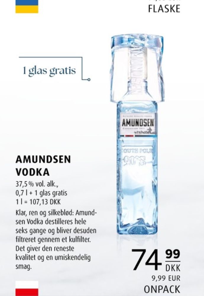 Amundsen, Vodka