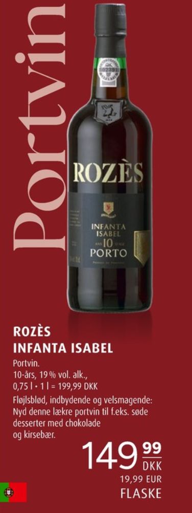 Rozés Infante Isabel 10 YO, Portvin