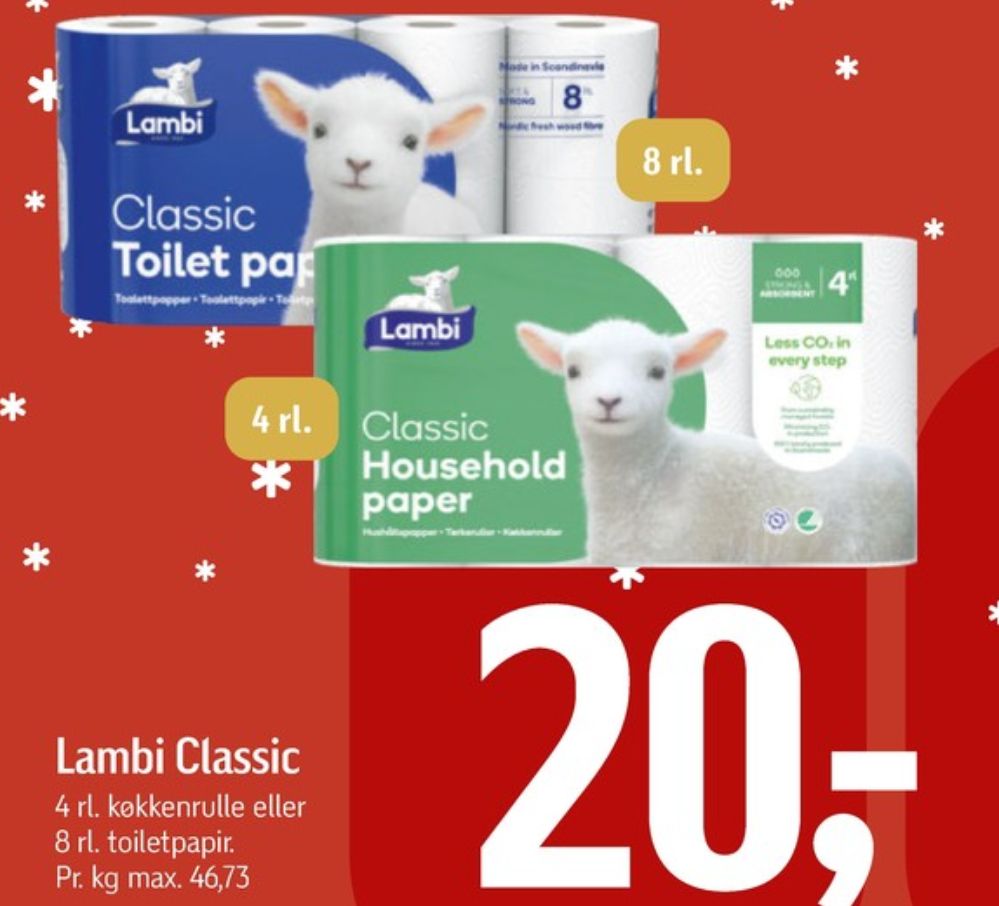 Lambi Classic, Toiletpapir