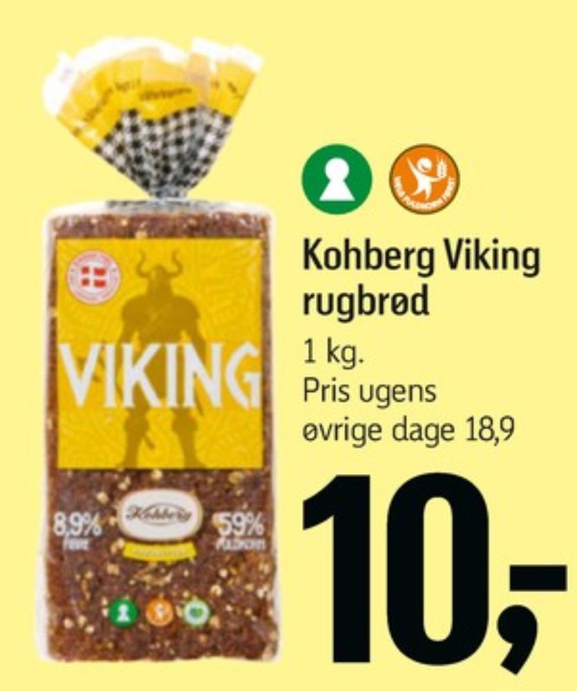 Kohberg Viking, Rugbrødsskiver