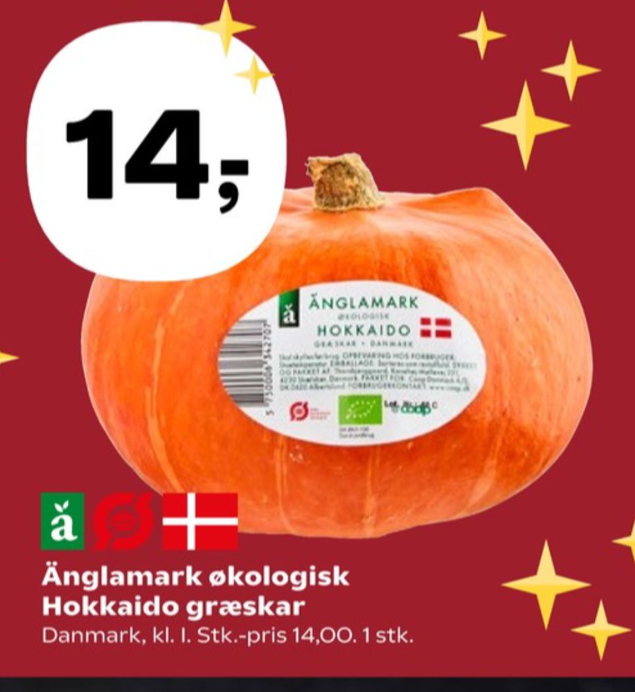 Änglamark, Hokkaidogræskar