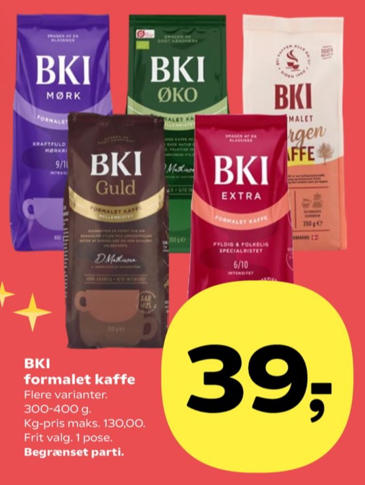 BKI Mørk, Kaffe Formalet