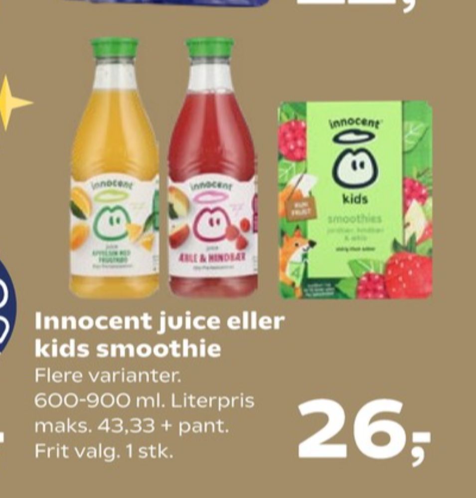 innocent, Appelsinjuice med frugtkød
