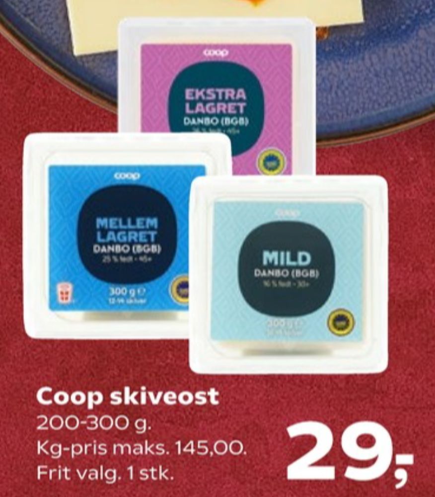 Coop, Skiveost Danbo Mellemlagret