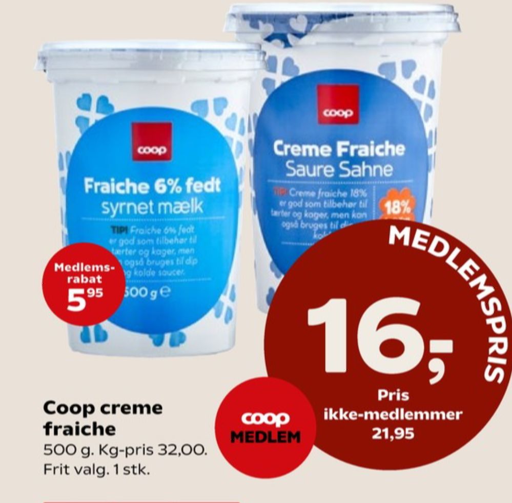 Coop, Creme Fraiche 6%