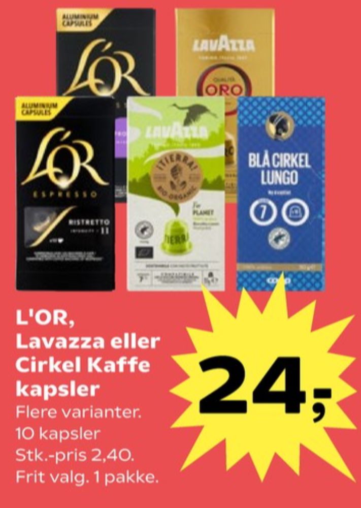 LavAzza Qualita Oro, Kaffekapsler