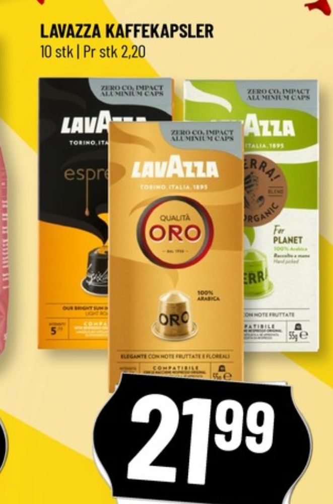 LavAzza Qualita Oro, Kaffekapsler