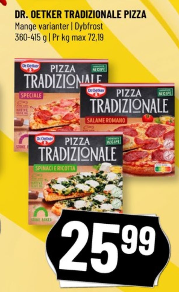 Tradizionale, Spinacie Ricotta Pizza