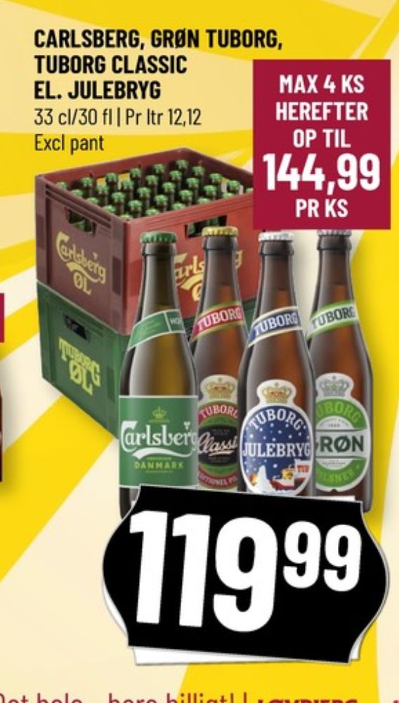 Tuborg Classic, Øl