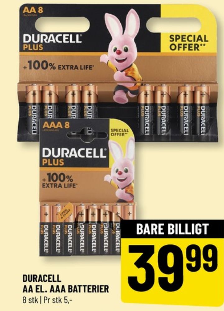 Duracell, Batterier