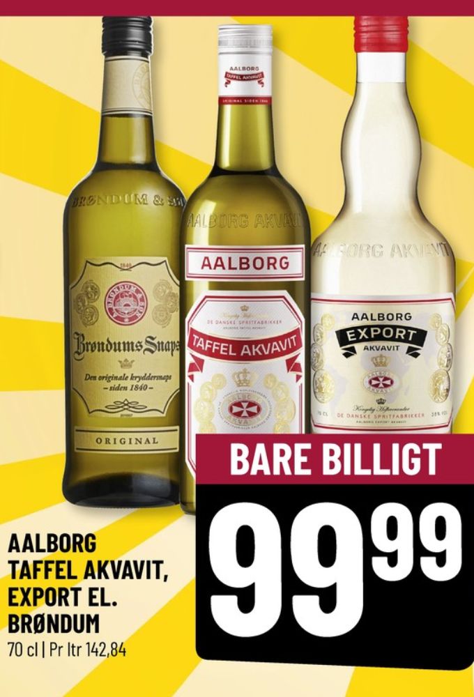 AAlborg Taffel Akvavit, Akvavit