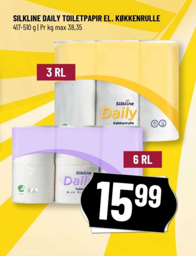 Silkline Daily, Toiletpapir