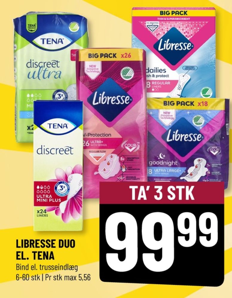 Libresse, Trusseindlæg