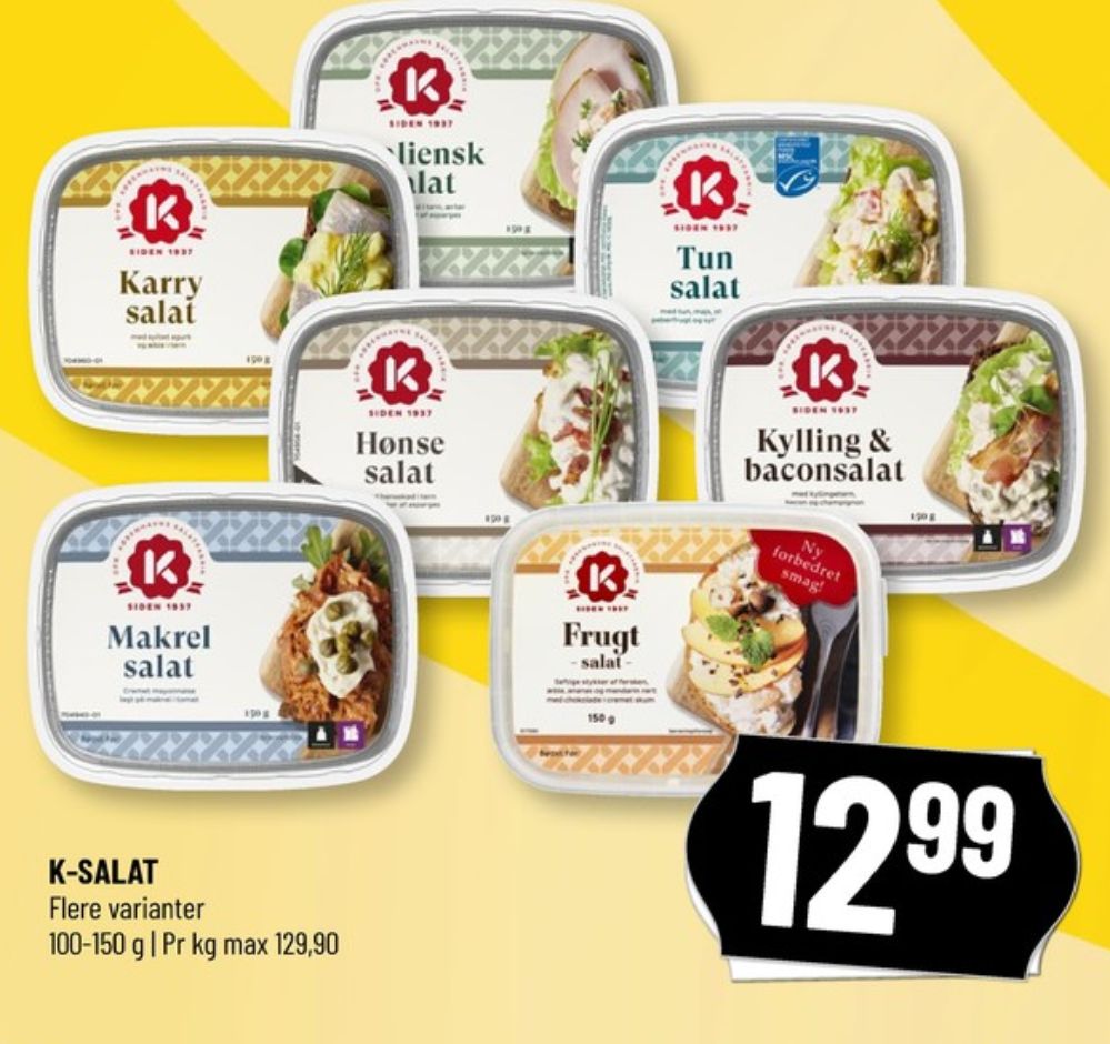 K-salat, Kylling & Baconsalat