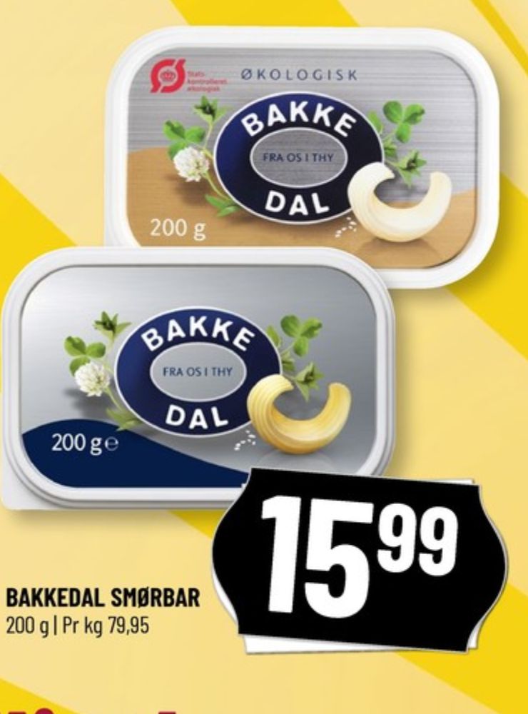 Bakkedal, Smørbar