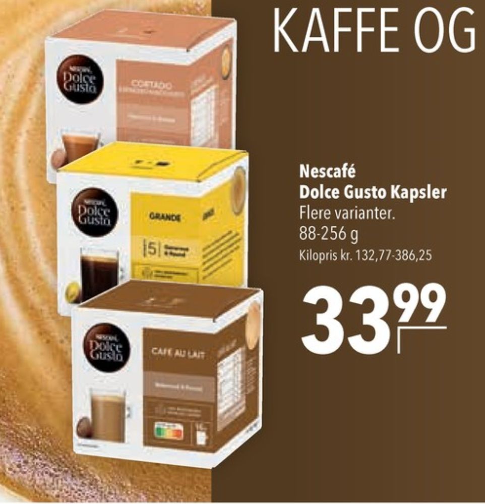 Nescafe Dolce Gusto Cortado Espresso Macchiato, Kaffekapsler