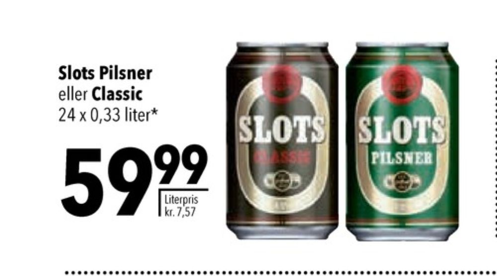 Slots Classic, Øl 24 pk.