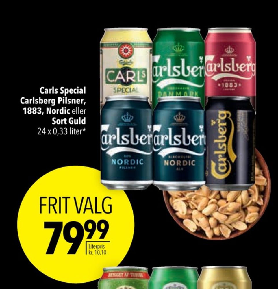 Carlsberg Nordic Pilsner, Øl - Alkoholfri 24 pk.