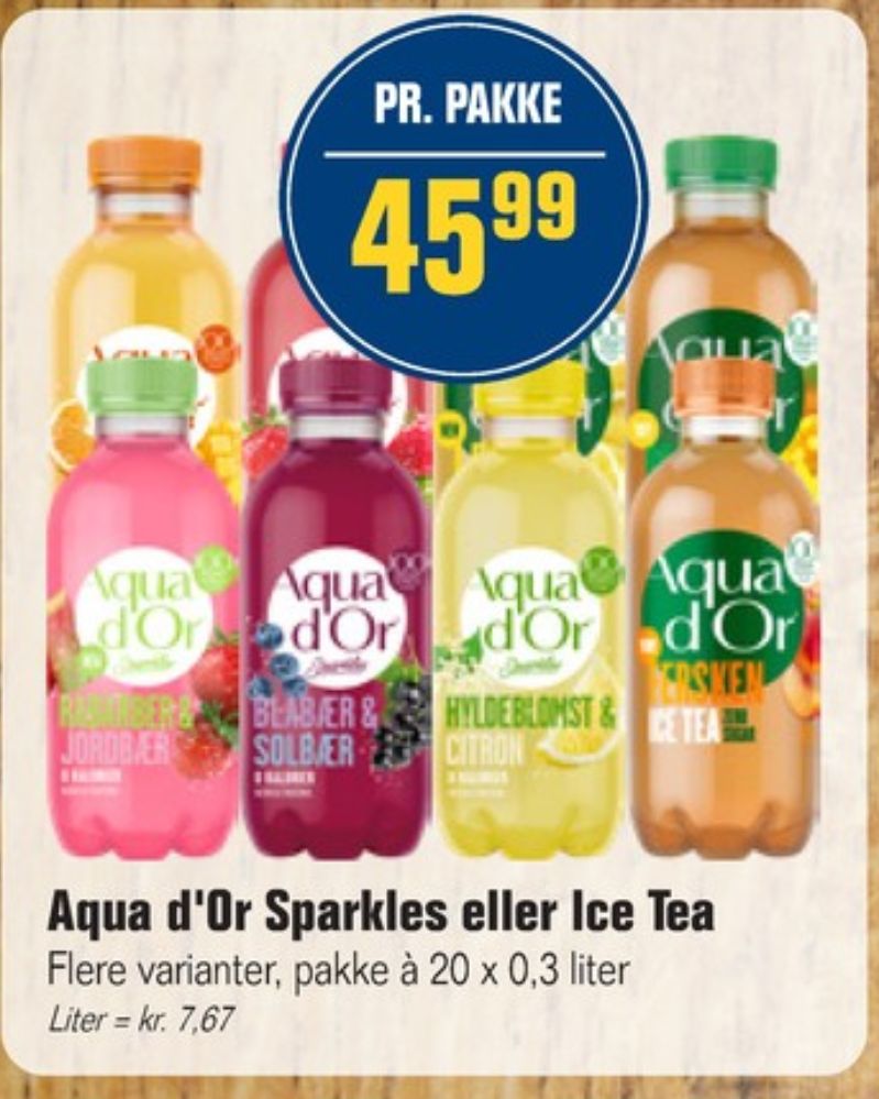 Aqua d'Or Fersken, Ice Tea Fersken 20 pk.
