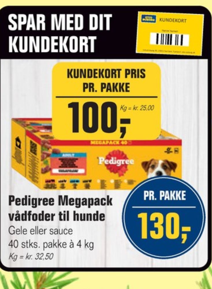 Pedigree, Hundefoder