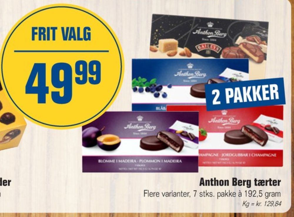 Anthon Berg, Marcipantærter Jordbær i Champagne