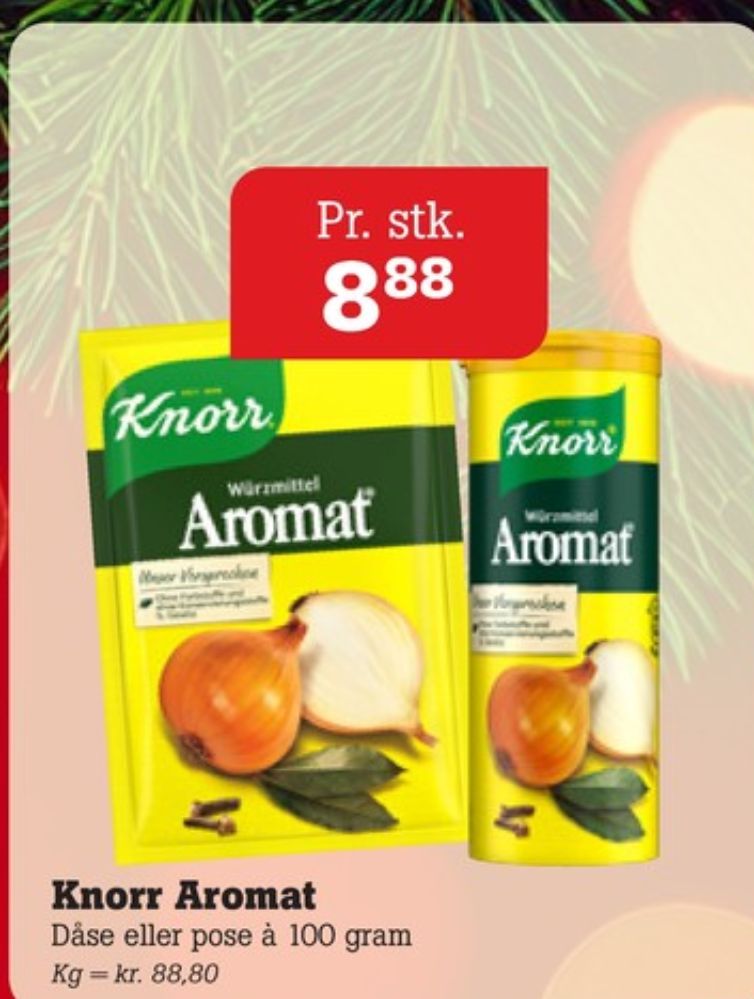 Knorr Aromat, Krydderier