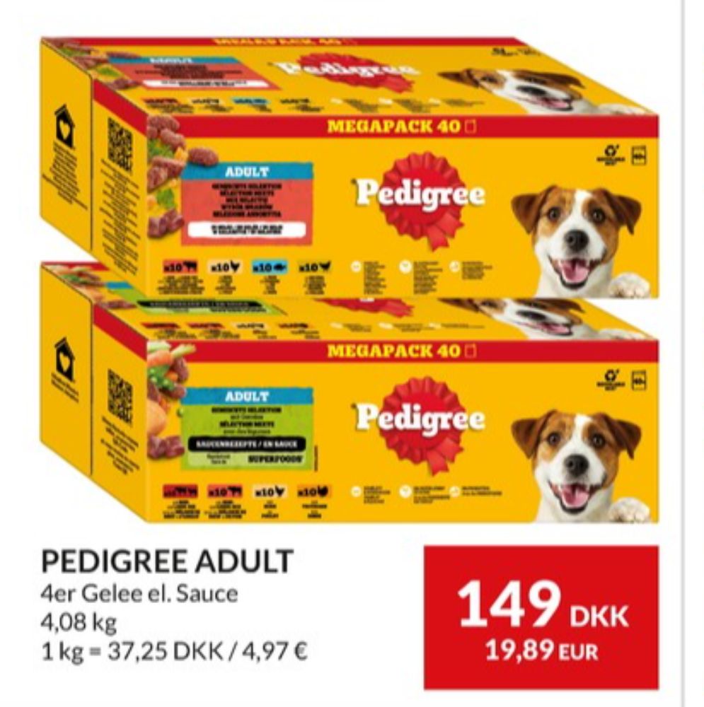 Pedigree, Hundefoder