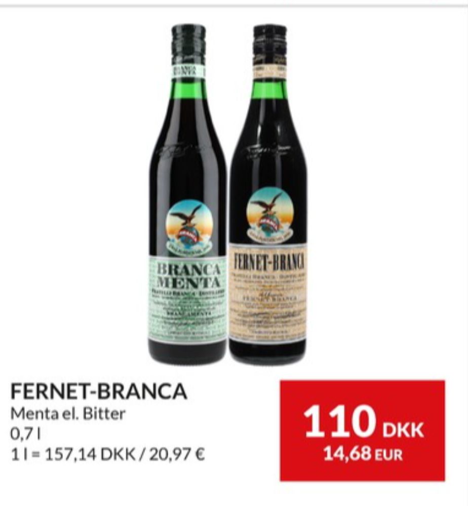 Fernet Branca, Bitter