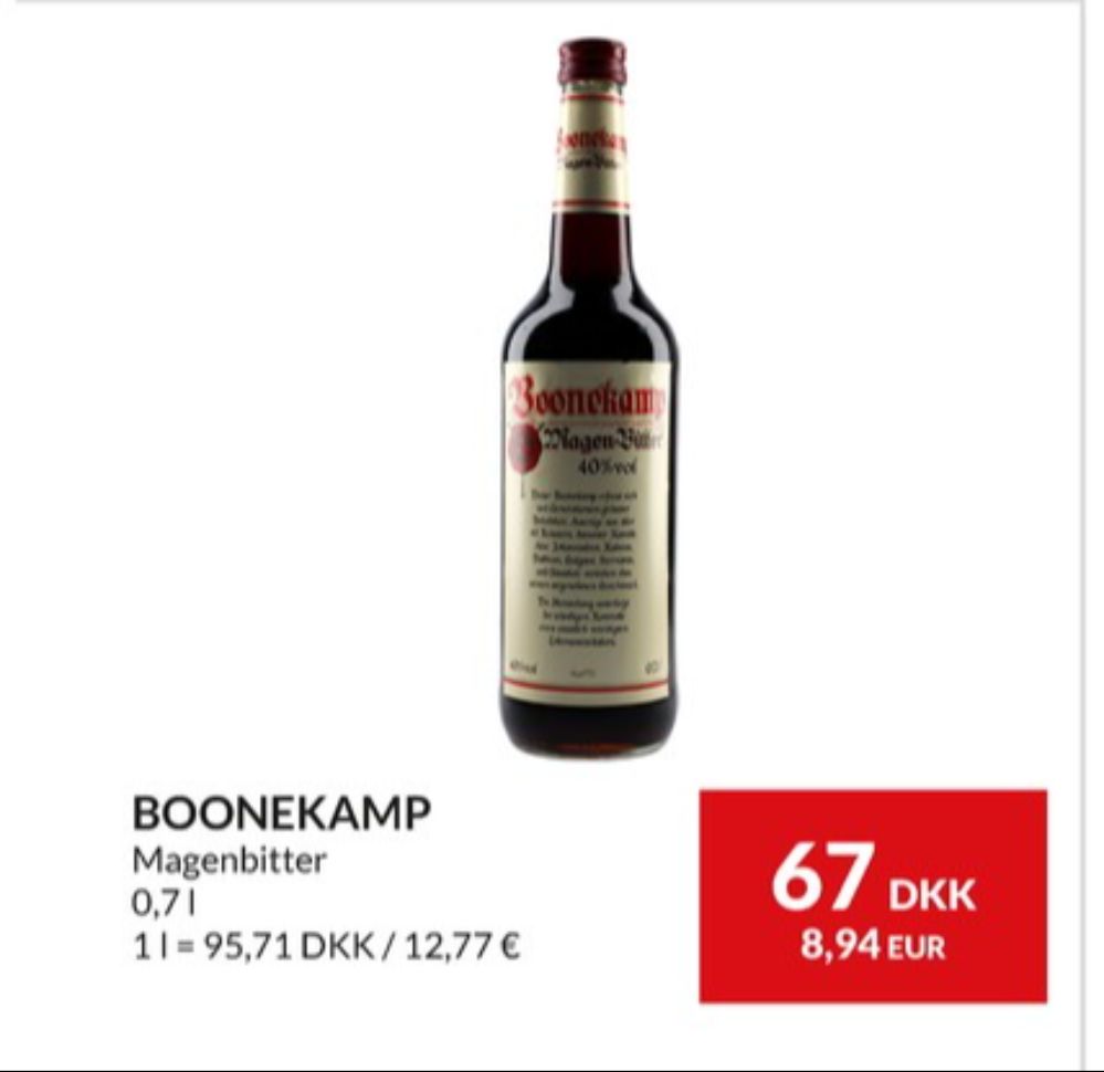 Boonekamp, Bitter