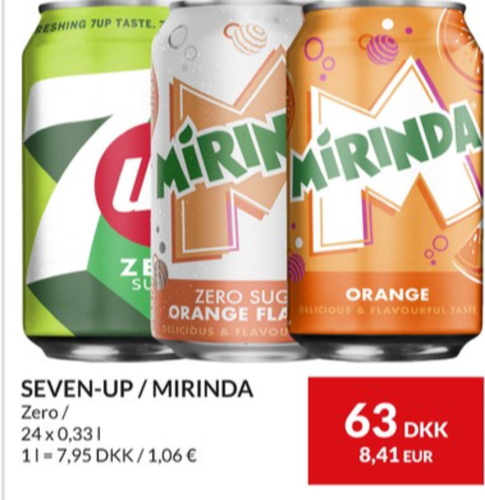 7-up Zero, Sportsvand 24 pk. 