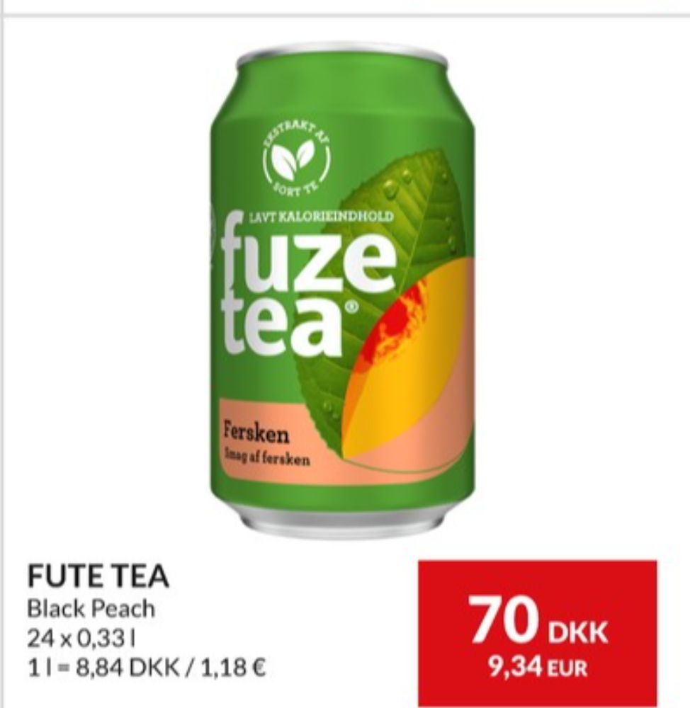 Fuzetea, Ice Tea Peach 24 pk.