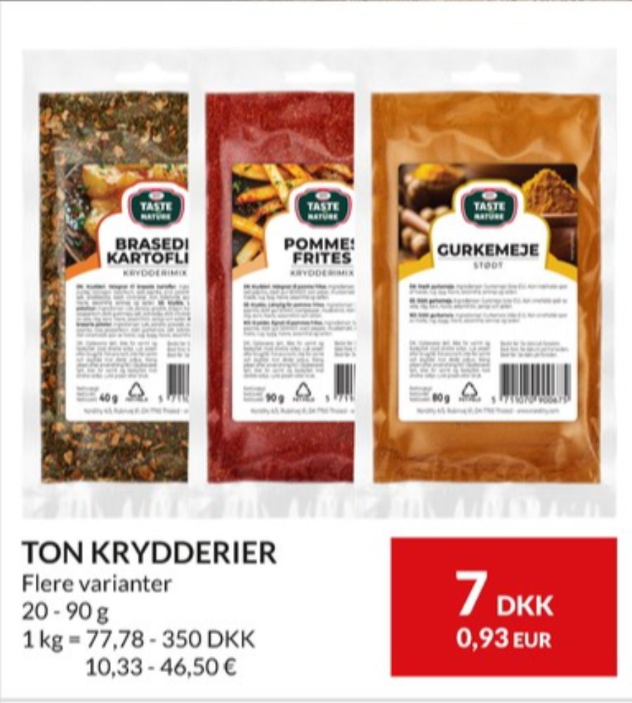 Taste of Nature, Pommes Frites Krydderi