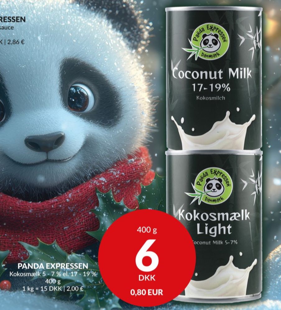 Panda Expressen , Kokosmælk