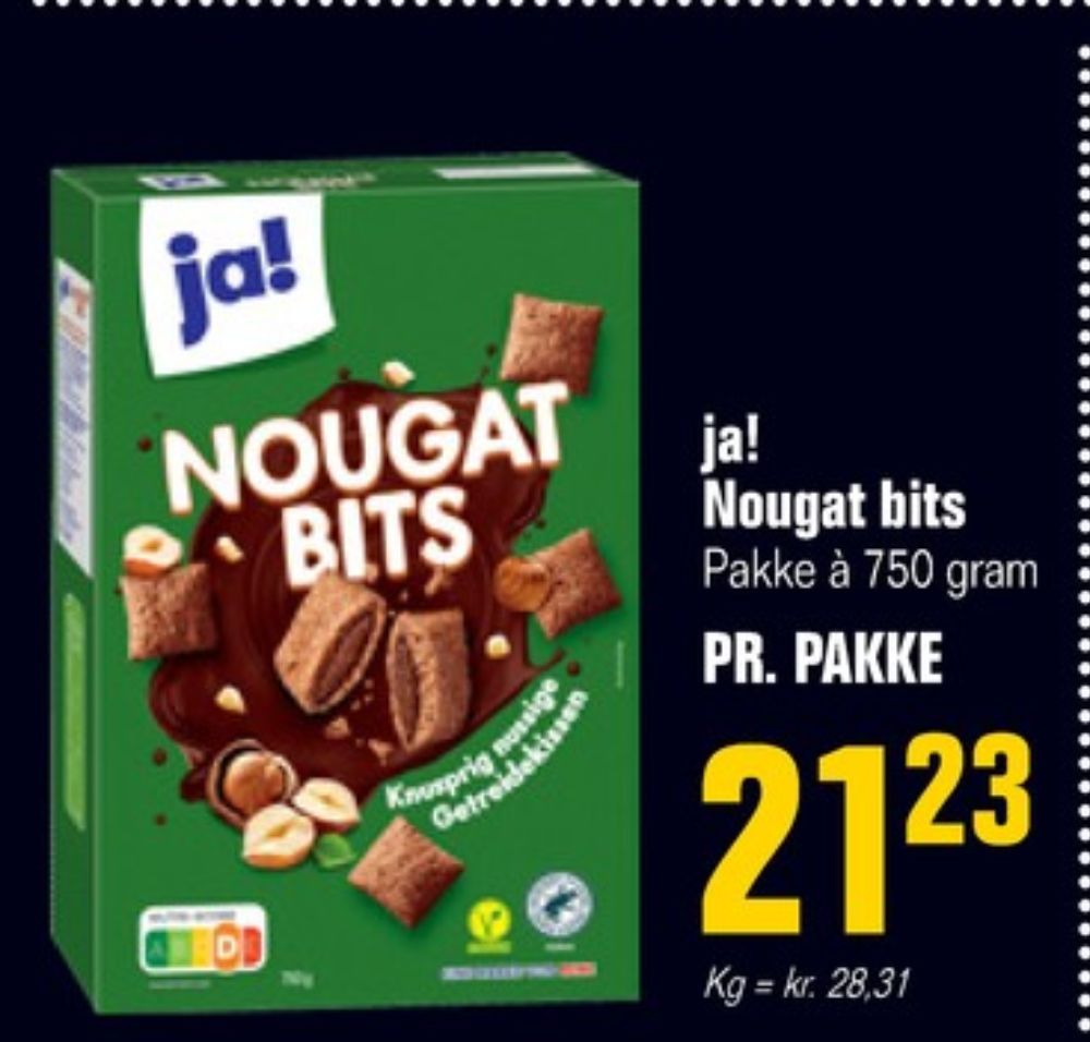 ja! Nougat Bits, Morgenmadsprodukt
