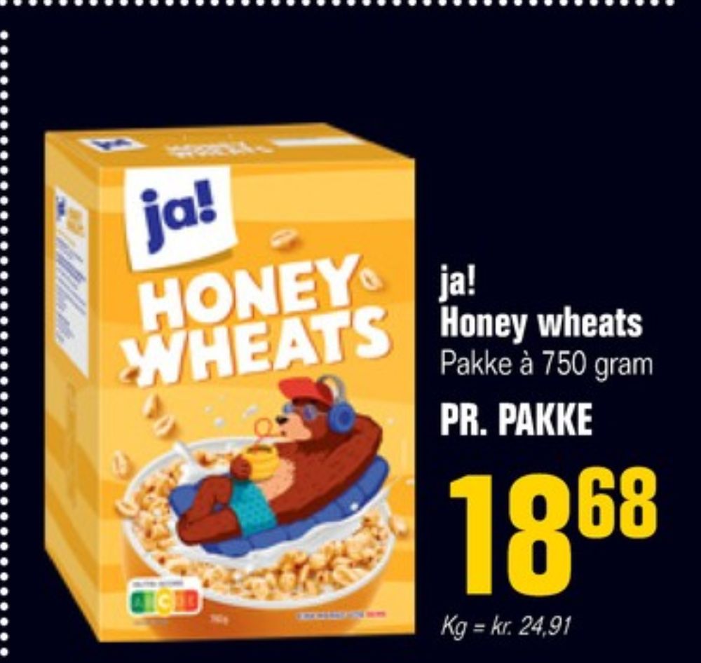 ja! Honey Wheats, Morgenmadsprodukt