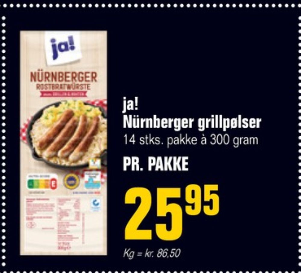ja!, Grillpølser