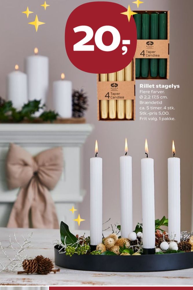 Diana Lys, Rillede Stearinlys